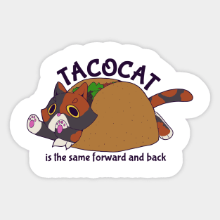 TACOCAT - the same forward and back Sticker